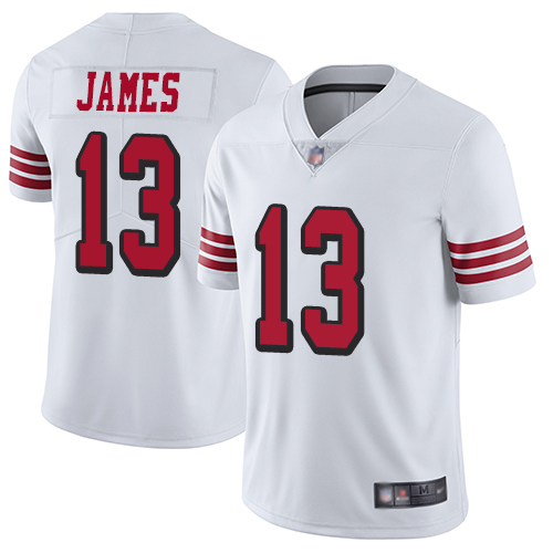 San Francisco 49ers Limited White Men Richie James NFL Jersey #13 Rush Vapor Untouchable